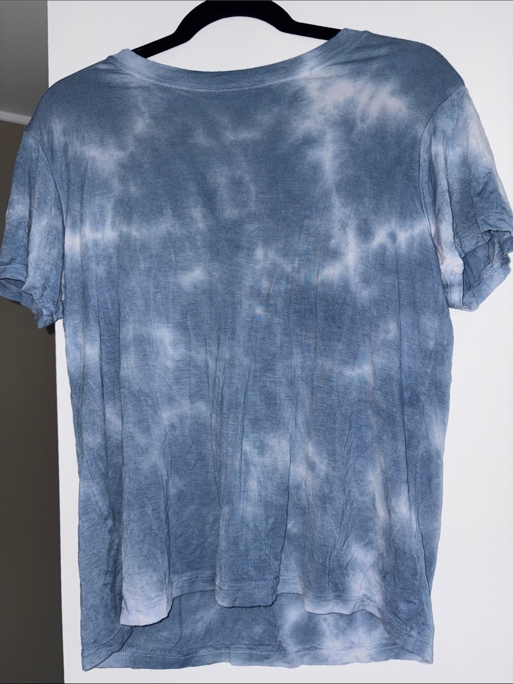 Strut This - Tie-Dye Short Sleeve Crewneck Tee - Blue/Gray